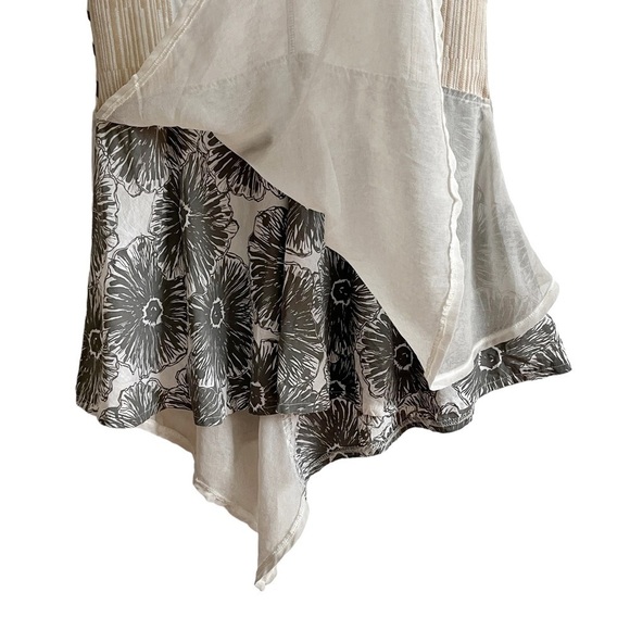 Angels Never Die Boho Sleeveless Layered FloralAsymmetrical Dress - Picture 12 of 14